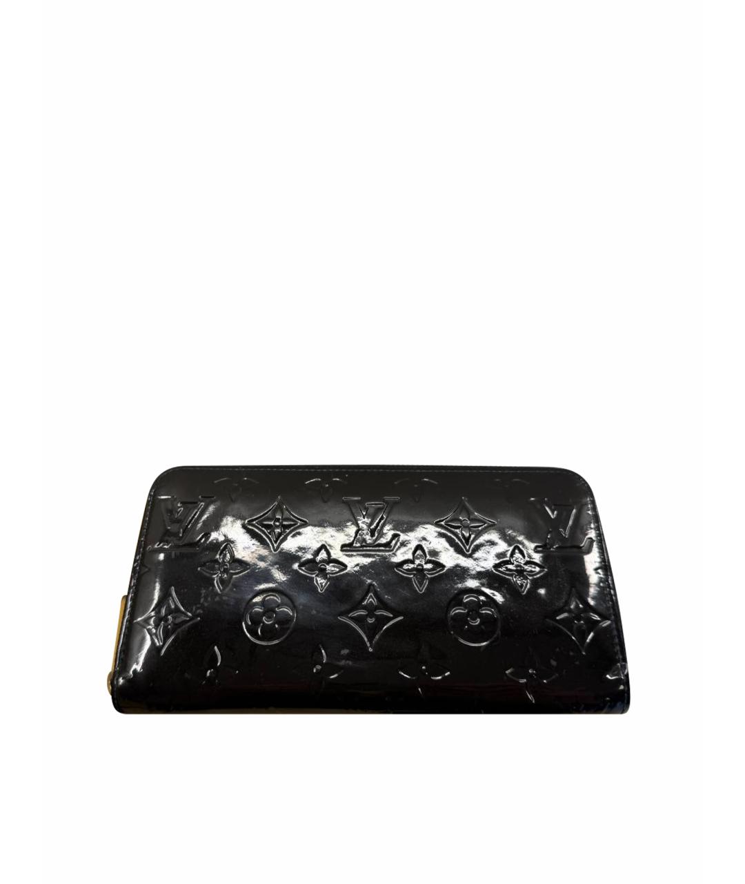 LOUIS VUITTON Черный кошелек из лакированной кожи, фото 1