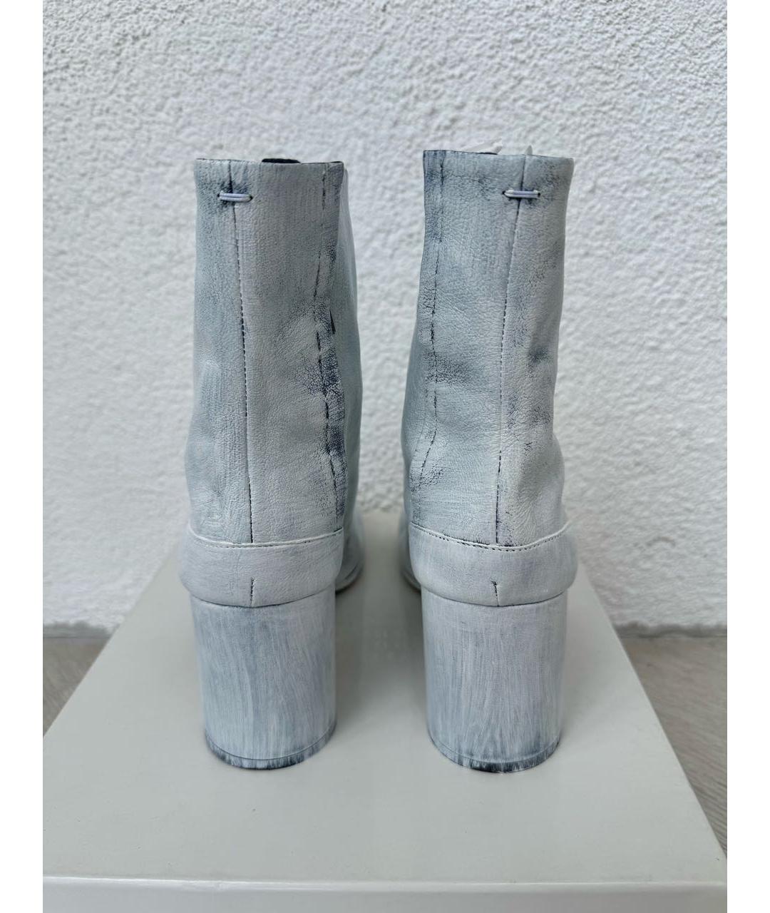 MAISON MARGIELA Белые кожаные ботильоны, фото 6