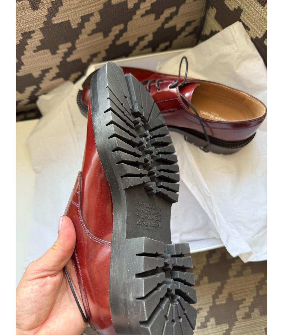 MAISON MARGIELA Коричневые кожаные ботинки, фото 8