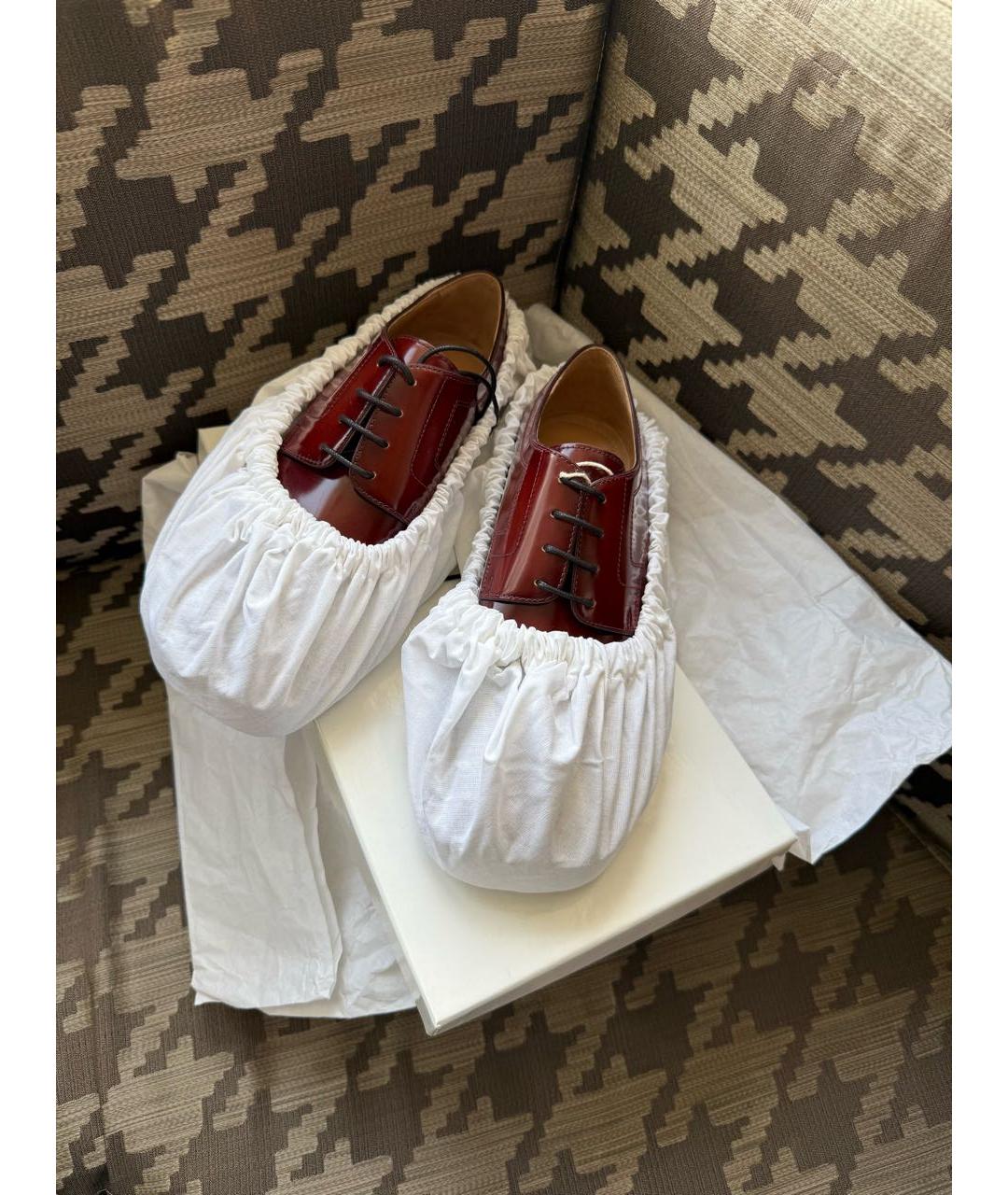 MAISON MARGIELA Коричневые кожаные ботинки, фото 5