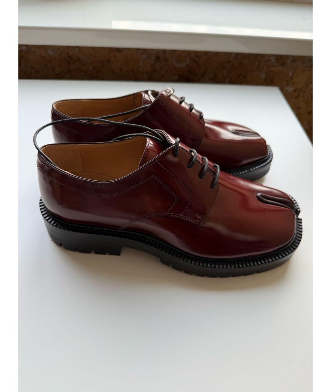 MAISON MARGIELA Коричневые кожаные ботинки, фото 9