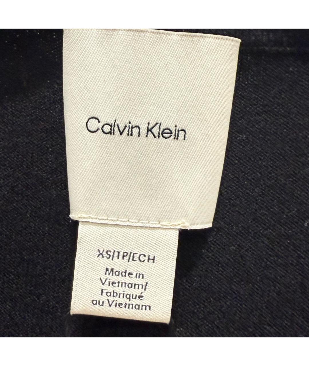 CALVIN KLEIN Черная вискозная футболка, фото 3