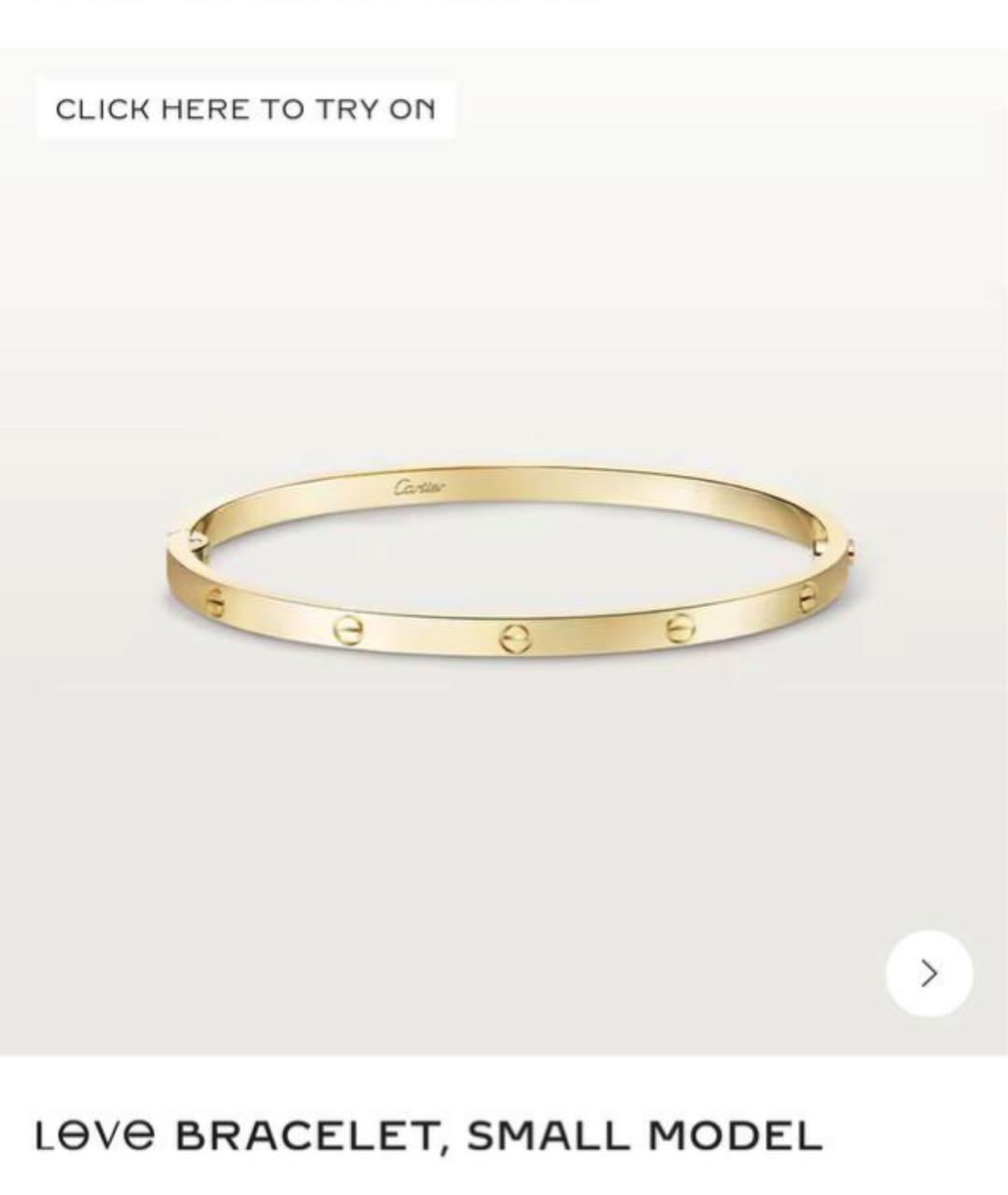 CARTIER Золотой браслет из желтого золота, фото 2