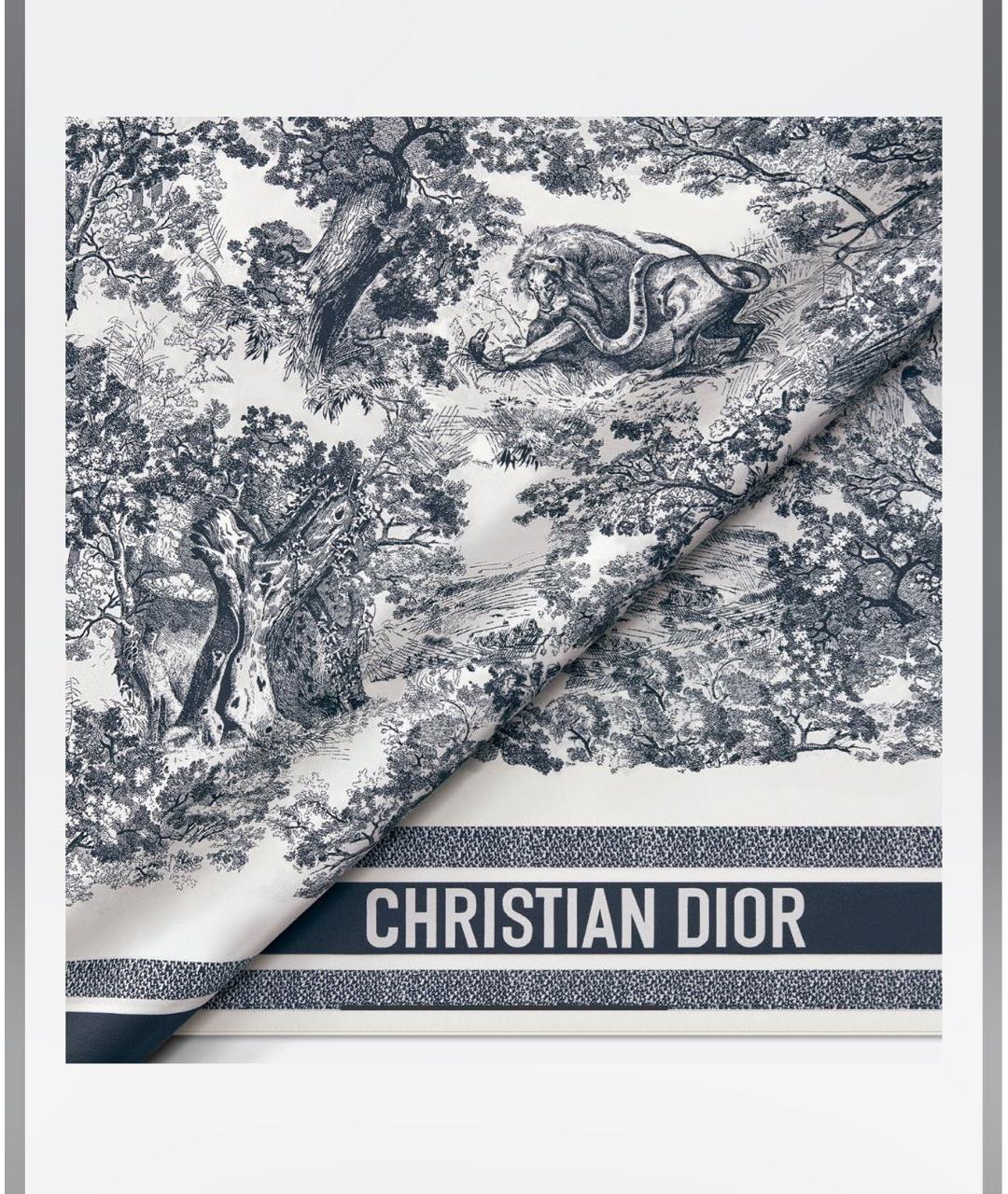 CHRISTIAN DIOR Темно-синяя шелковая блузы, фото 4
