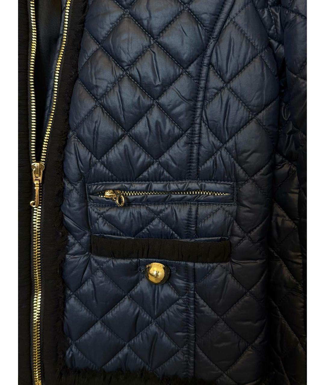 JUICY COUTURE Темно-синяя полиэстеровая куртка, фото 4