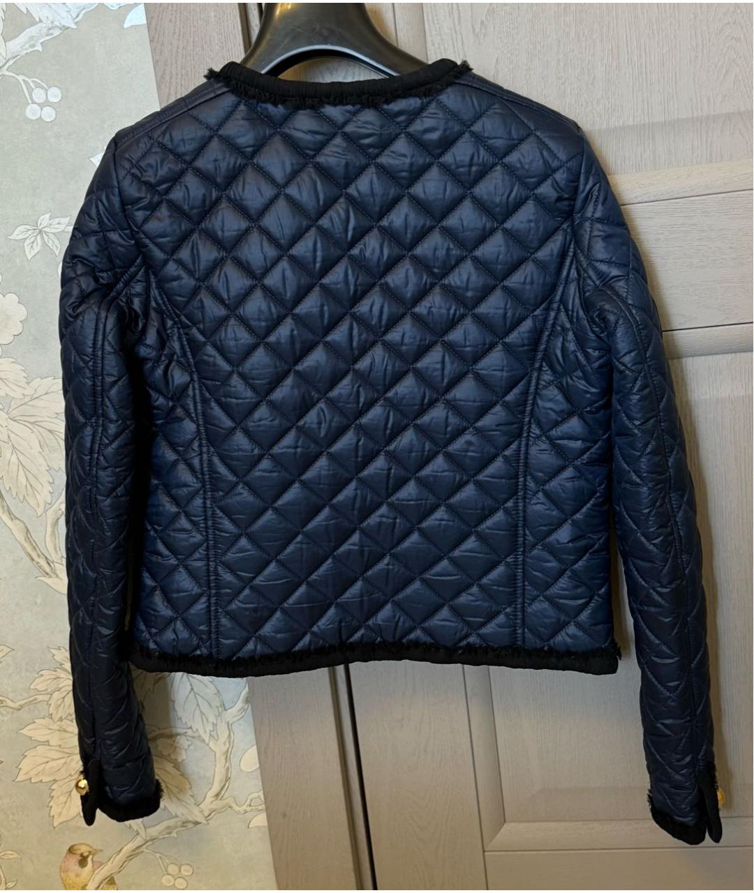 JUICY COUTURE Темно-синяя полиэстеровая куртка, фото 2