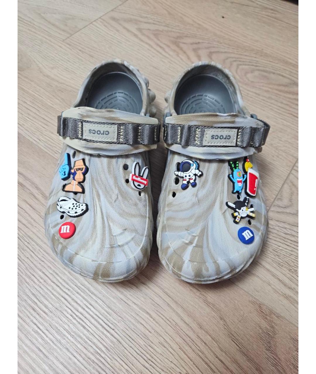 CROCS Бежевые резиновые сабо, фото 2