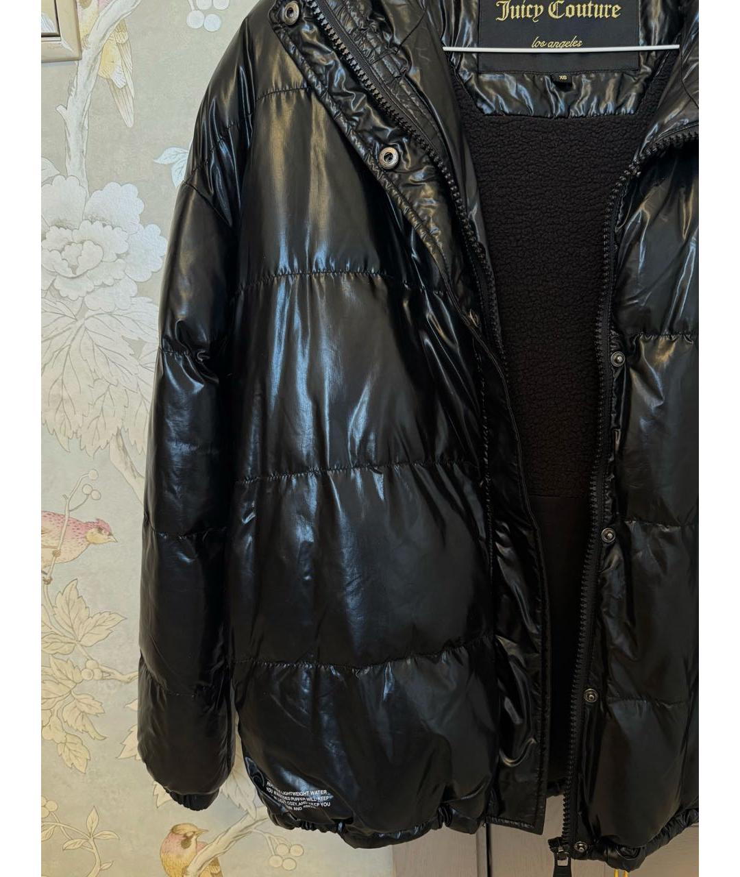 JUICY COUTURE Черная полиэстеровая куртка, фото 4