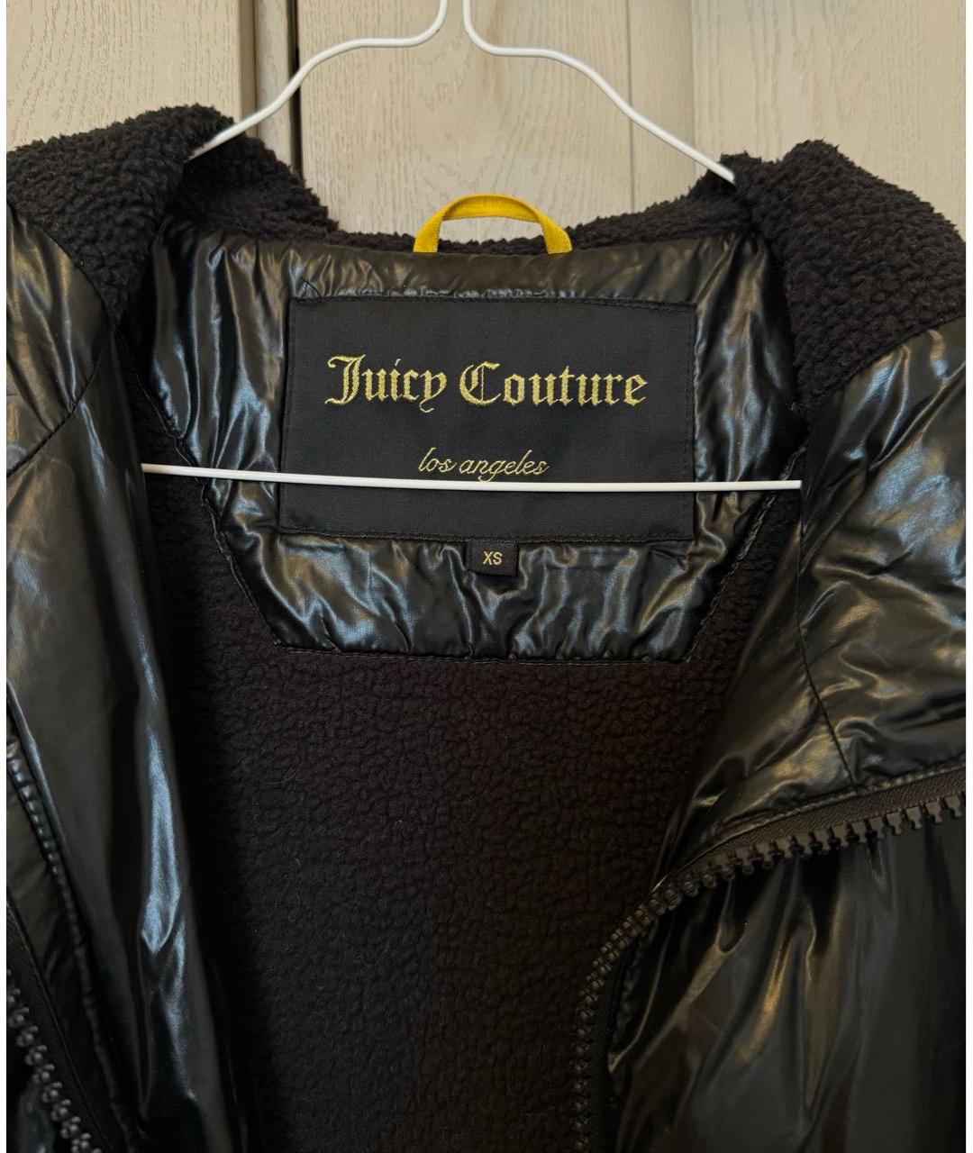 JUICY COUTURE Черная полиэстеровая куртка, фото 3