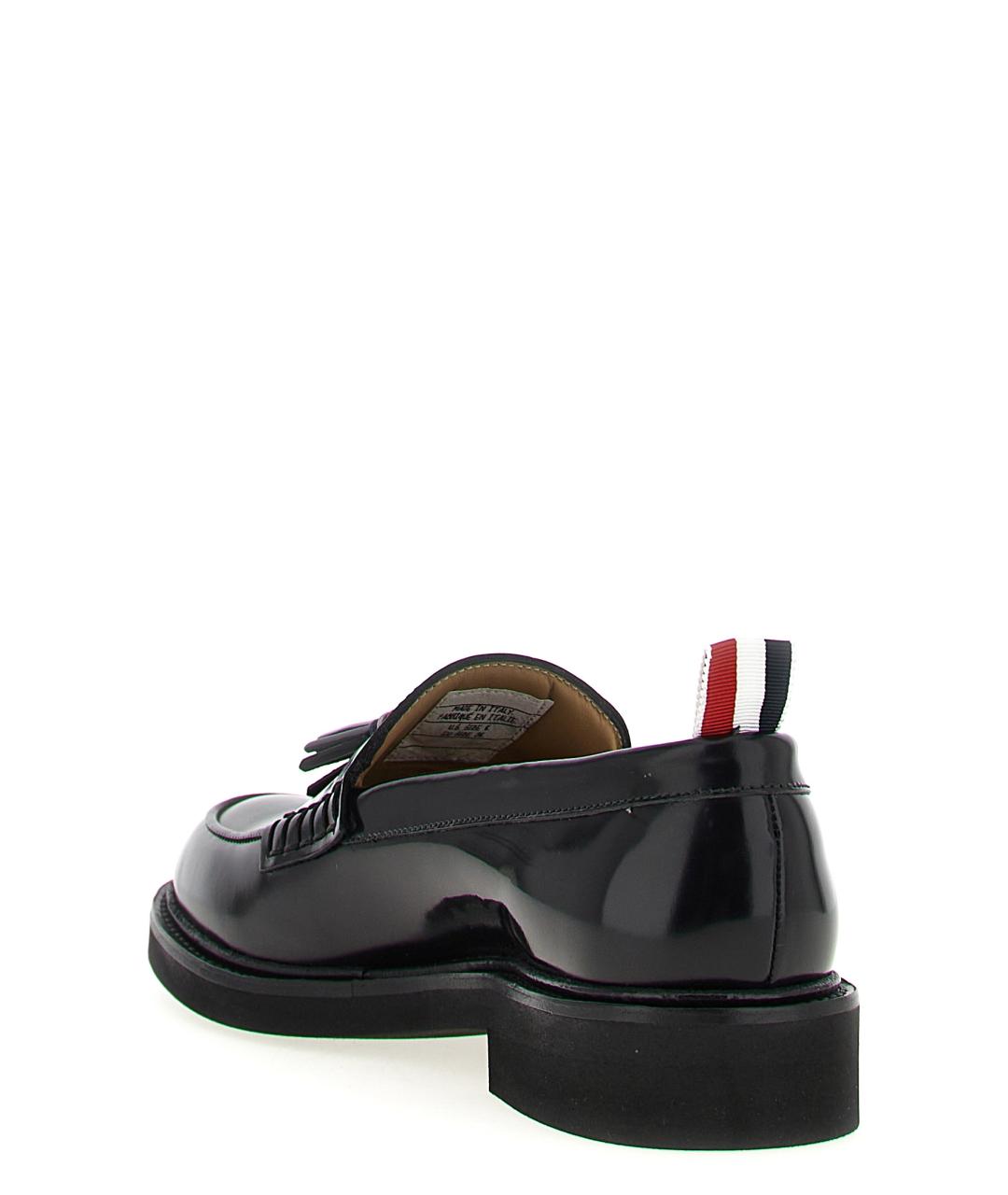 THOM BROWNE Черные кожаные лоферы, фото 3