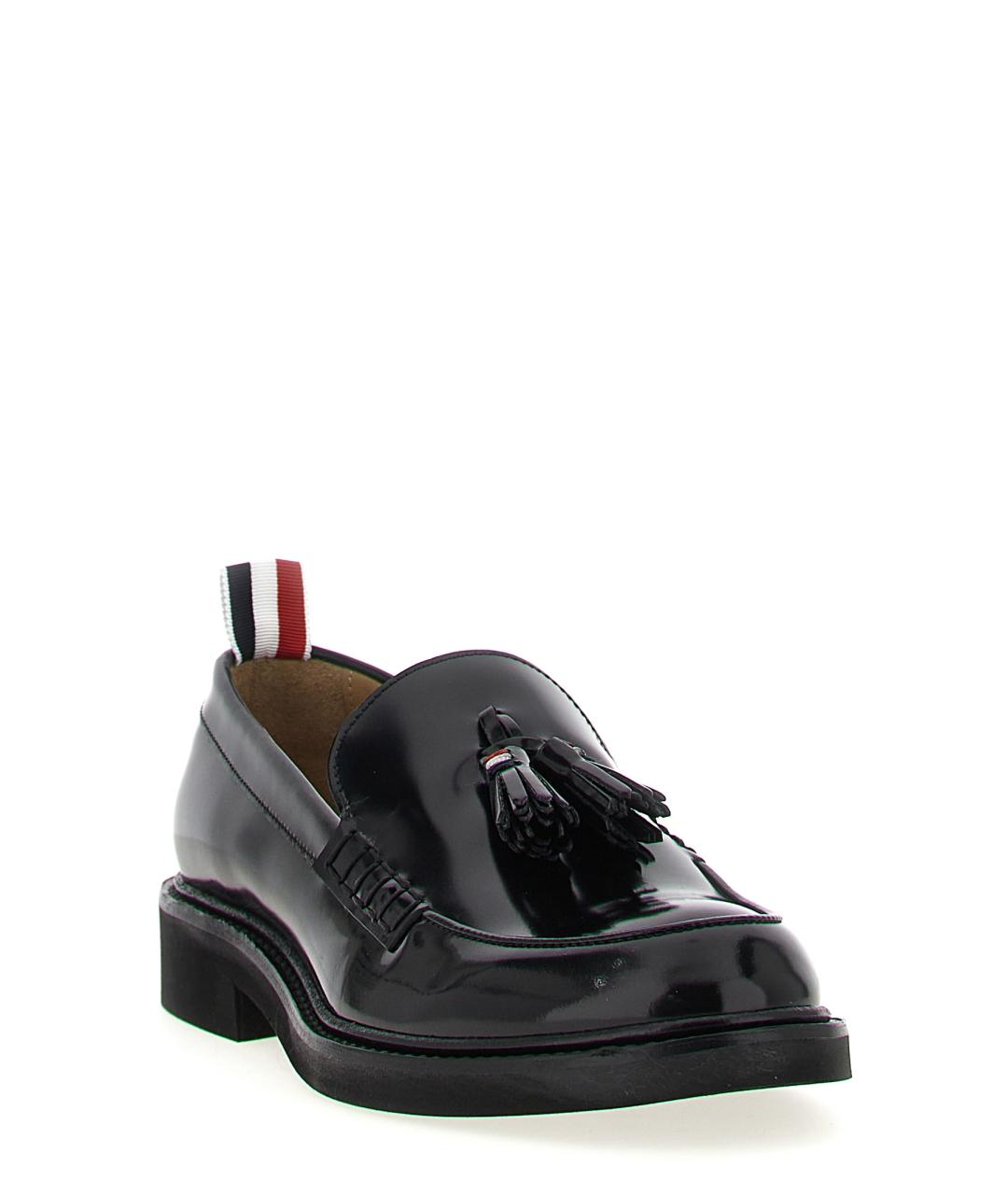 THOM BROWNE Черные кожаные лоферы, фото 2