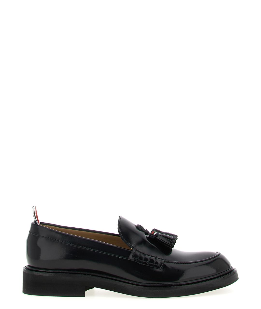 THOM BROWNE Черные кожаные лоферы, фото 1
