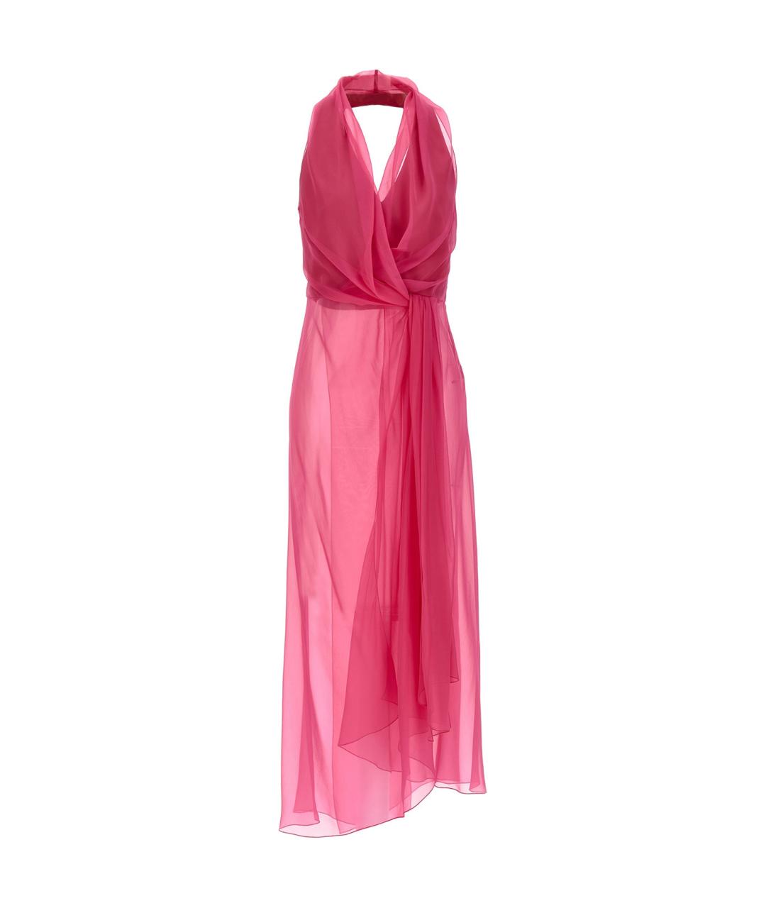ALBERTA FERRETTI Фуксия шелковая блузы, фото 1