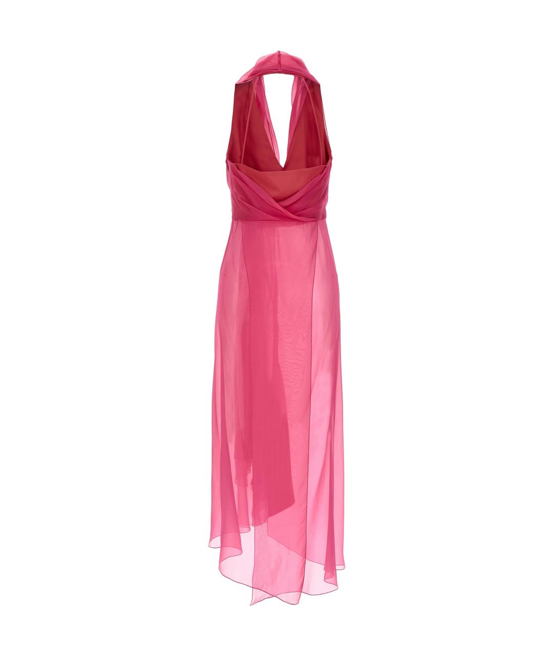ALBERTA FERRETTI Фуксия шелковая блузы, фото 2