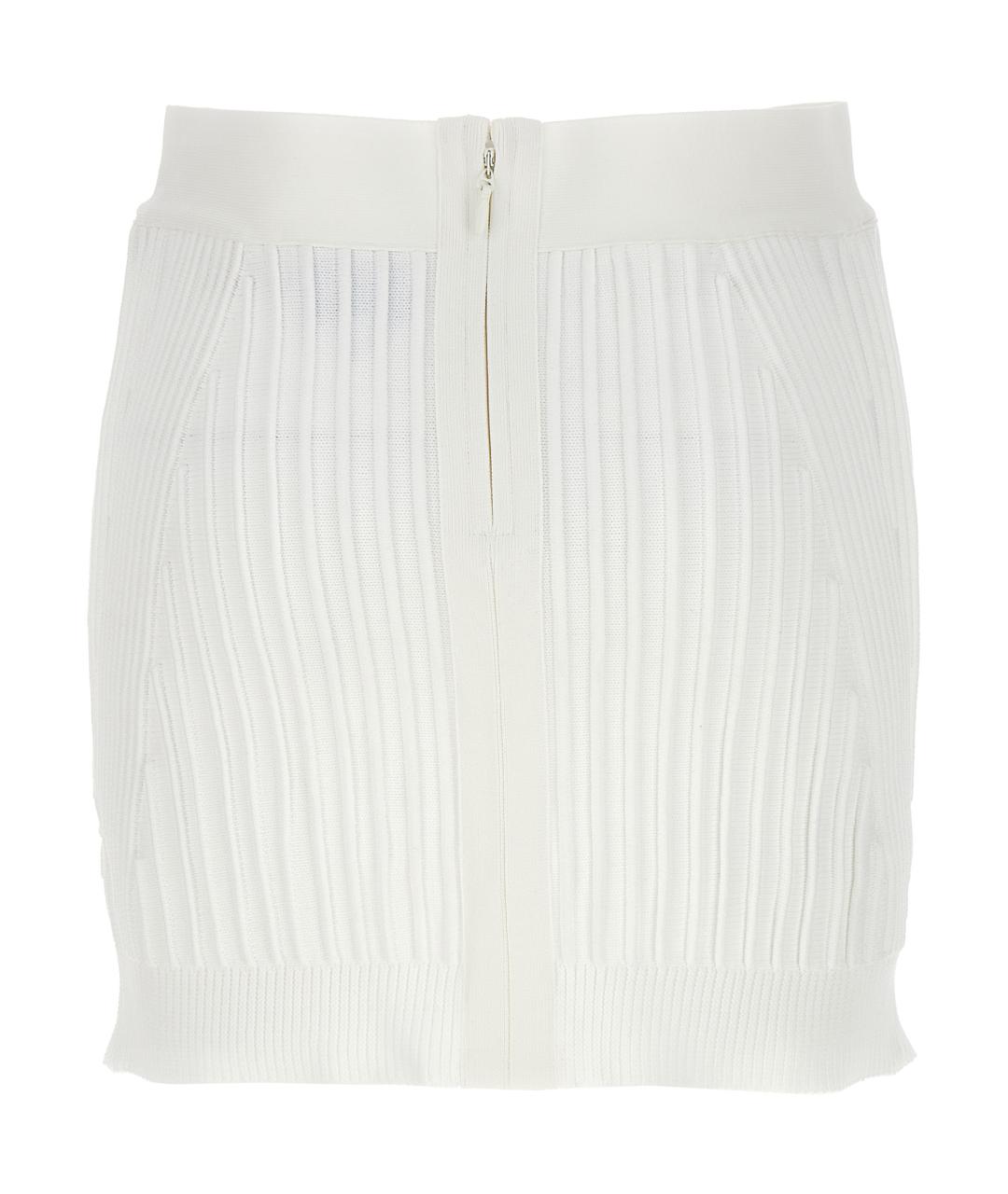 HERVE LEGER Белая полиамидовая юбка мини, фото 2