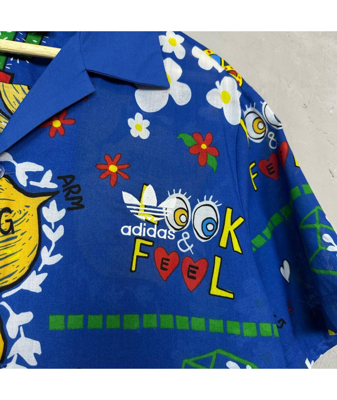 ADIDAS Синяя кэжуал рубашка, фото 4