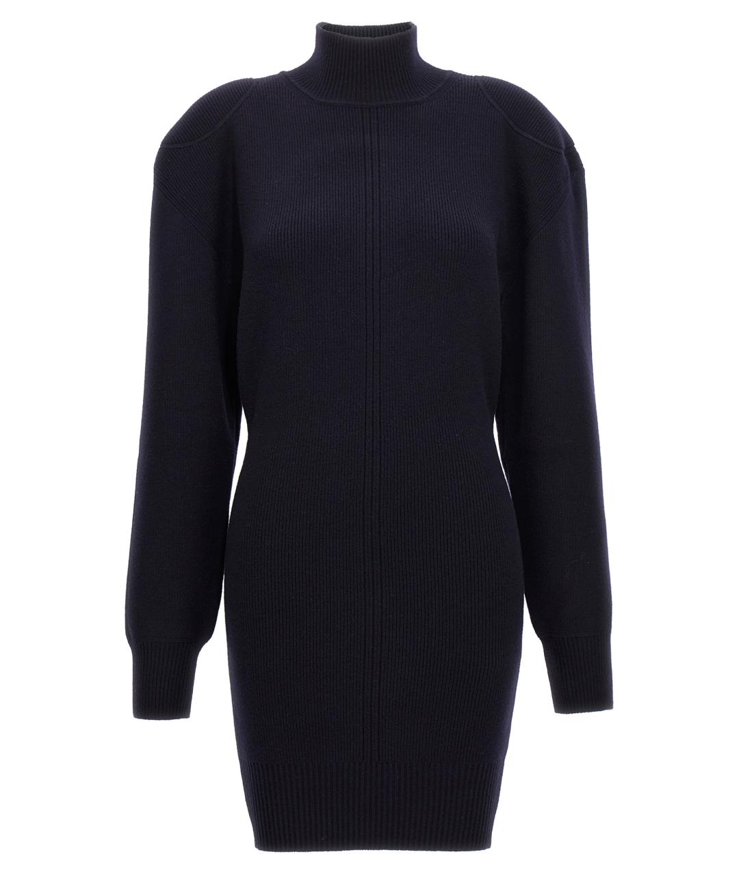STELLA MCCARTNEY Темно-синее шерстяное повседневное платье, фото 1