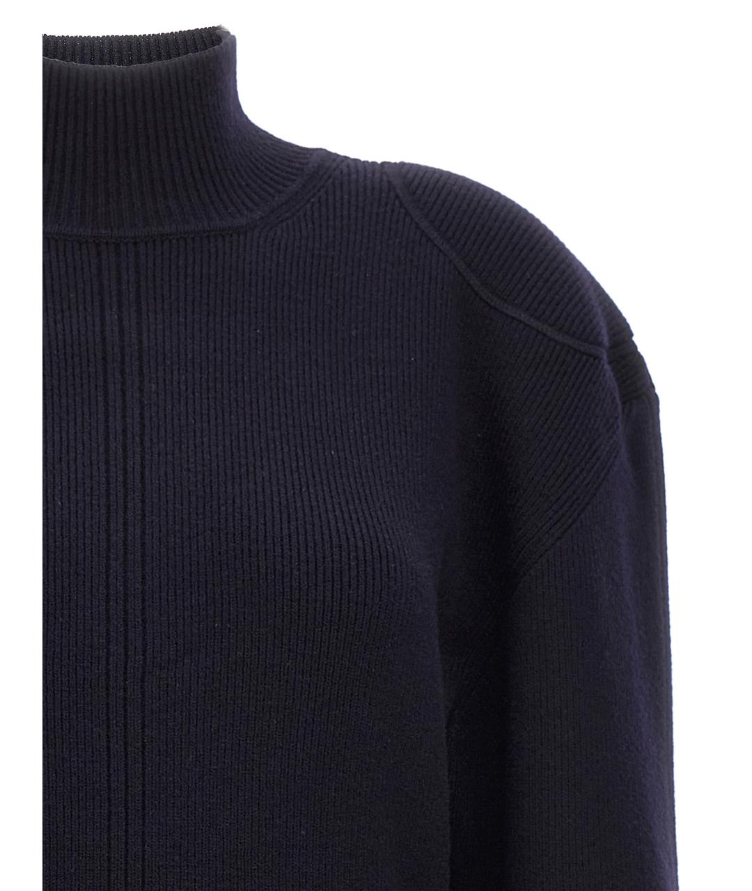 STELLA MCCARTNEY Темно-синее шерстяное повседневное платье, фото 3