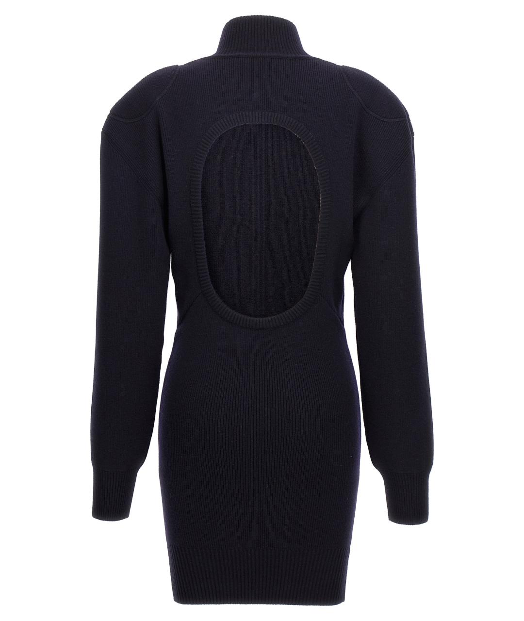STELLA MCCARTNEY Темно-синее шерстяное повседневное платье, фото 2