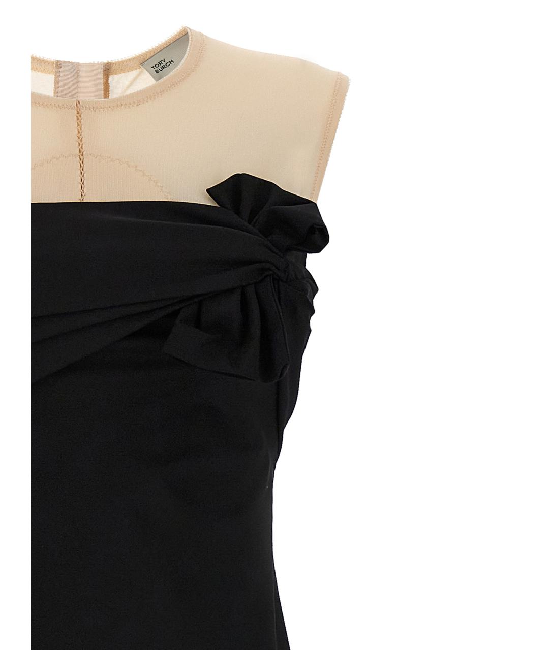TORY BURCH Черное шерстяное вечернее платье, фото 3