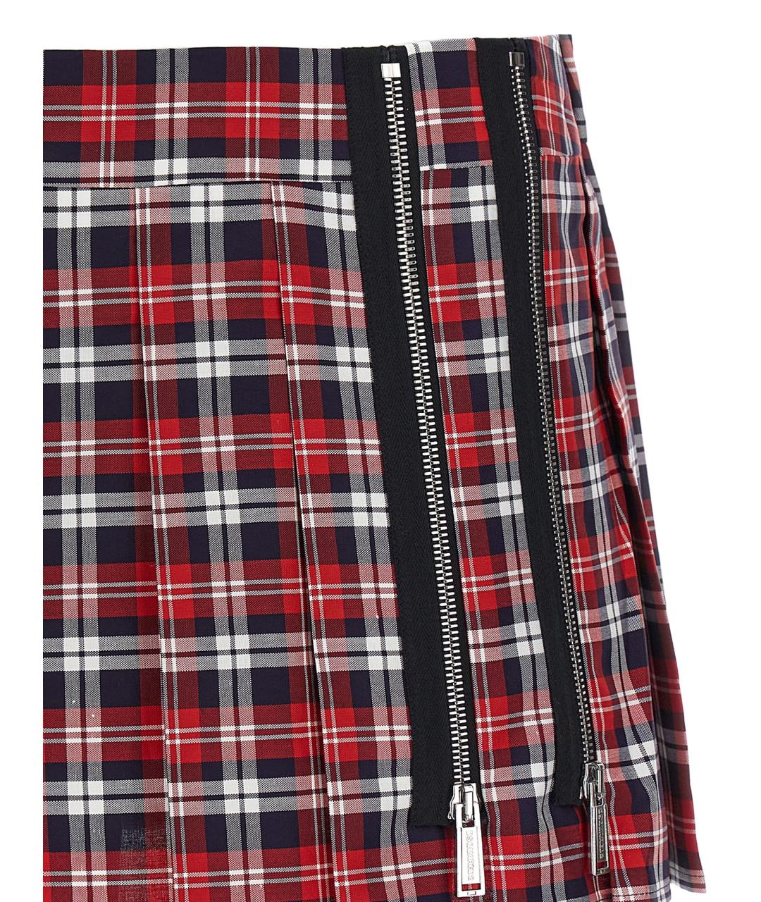 DSQUARED2 Мульти хлопковая юбка мини, фото 3