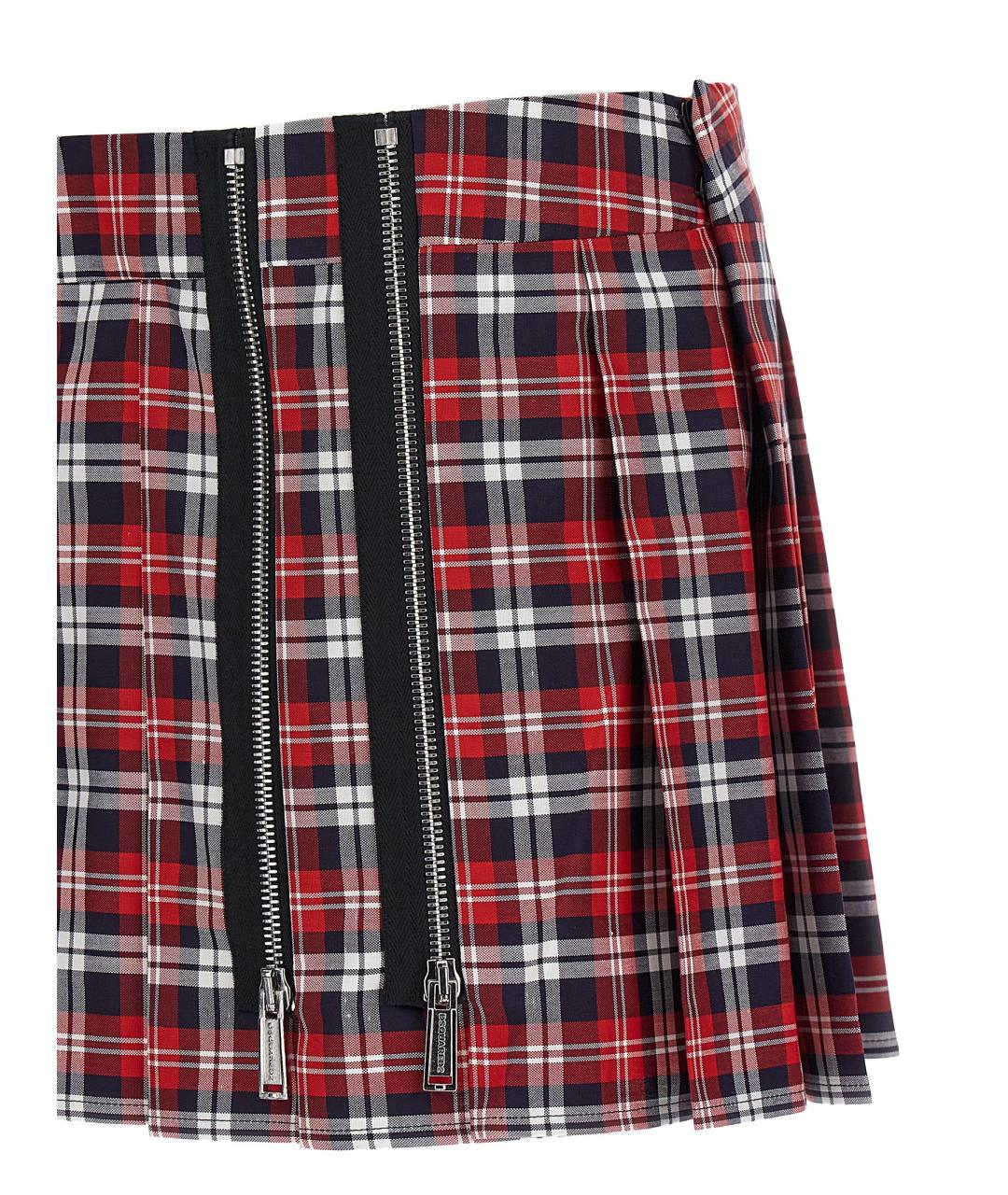 DSQUARED2 Мульти хлопковая юбка мини, фото 4
