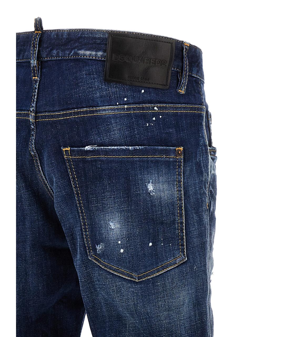 DSQUARED2 Синие хлопковые джинсы, фото 4