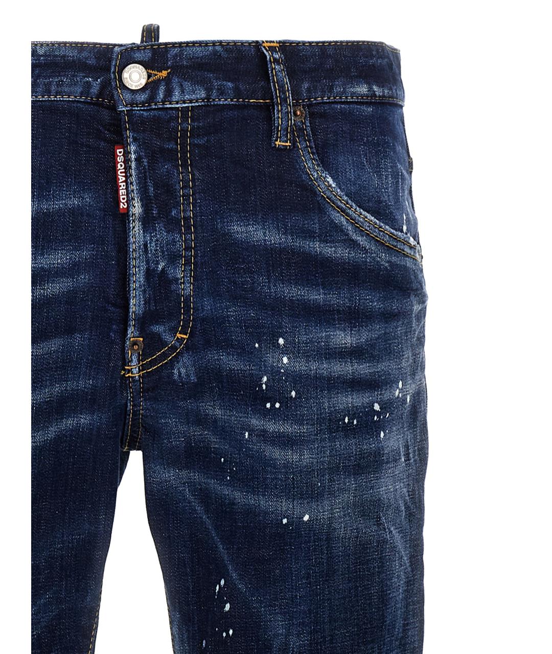 DSQUARED2 Синие хлопковые джинсы, фото 3