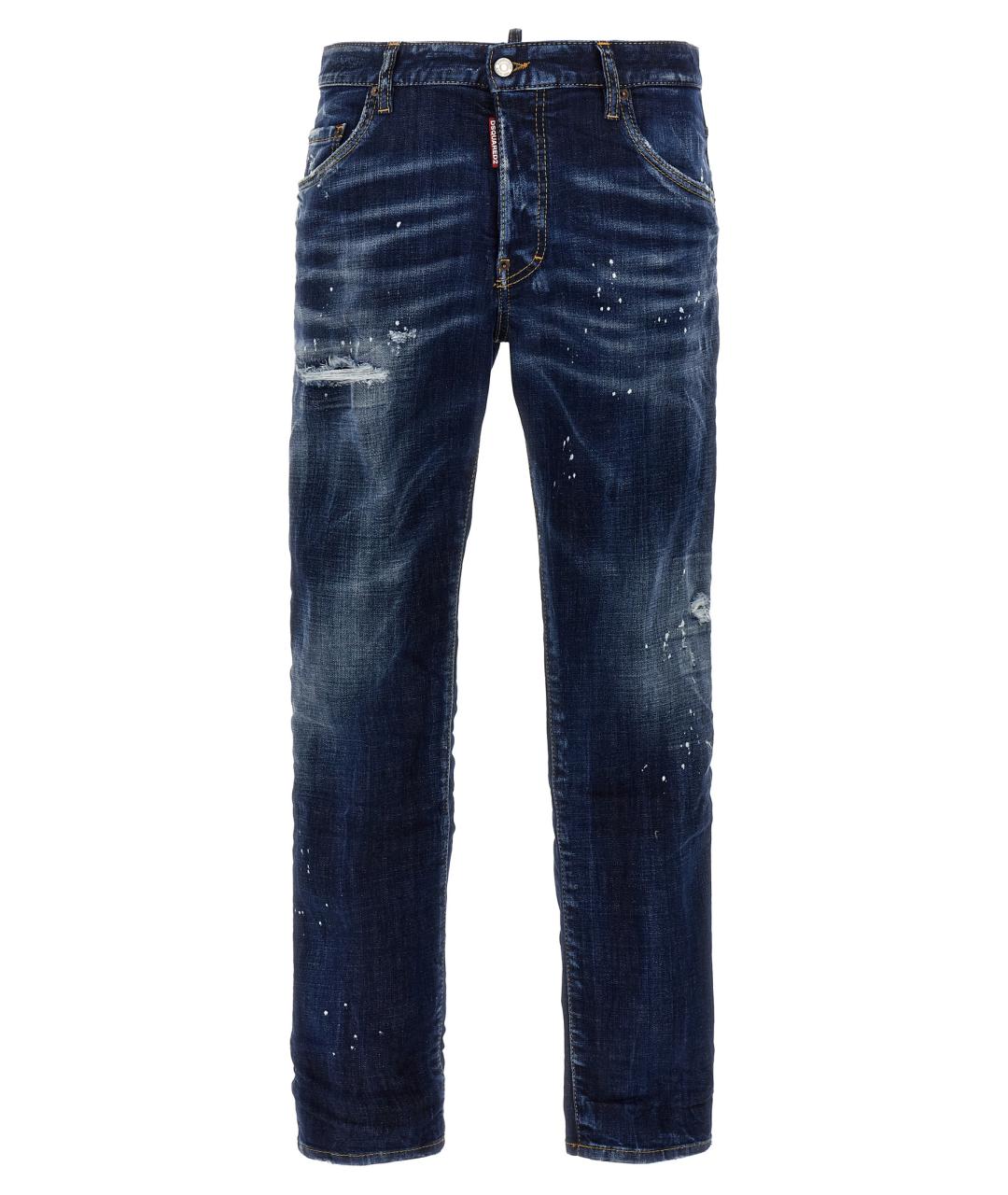 DSQUARED2 Синие хлопковые джинсы, фото 1
