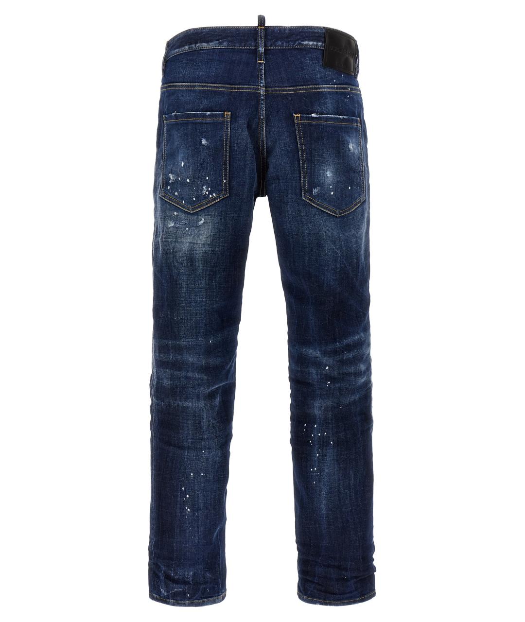 DSQUARED2 Синие хлопковые джинсы, фото 2