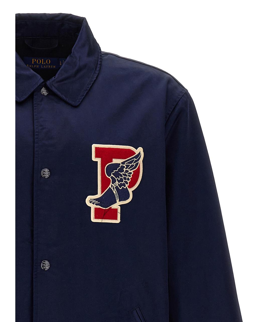 POLO RALPH LAUREN Синяя хлопковая куртка, фото 3