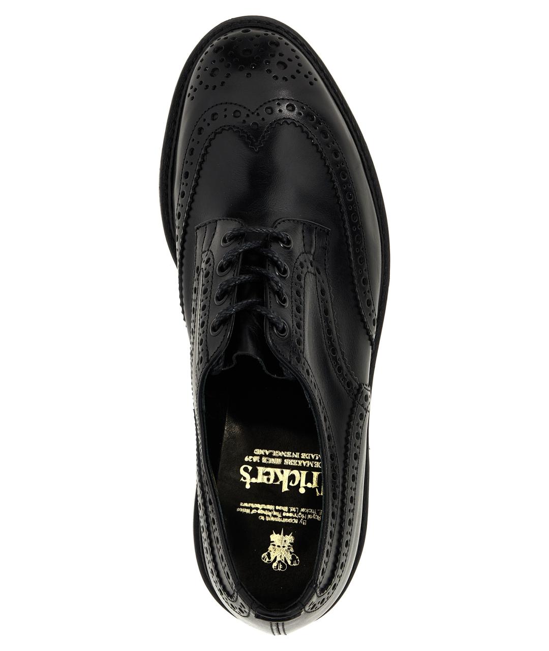 TRICKER'S Черные кожаные туфли, фото 4