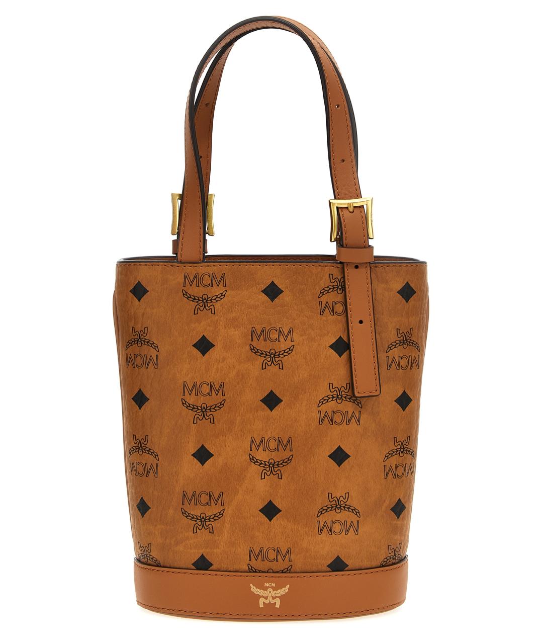 MCM Коричневая сумка тоут из искусственной кожи, фото 1