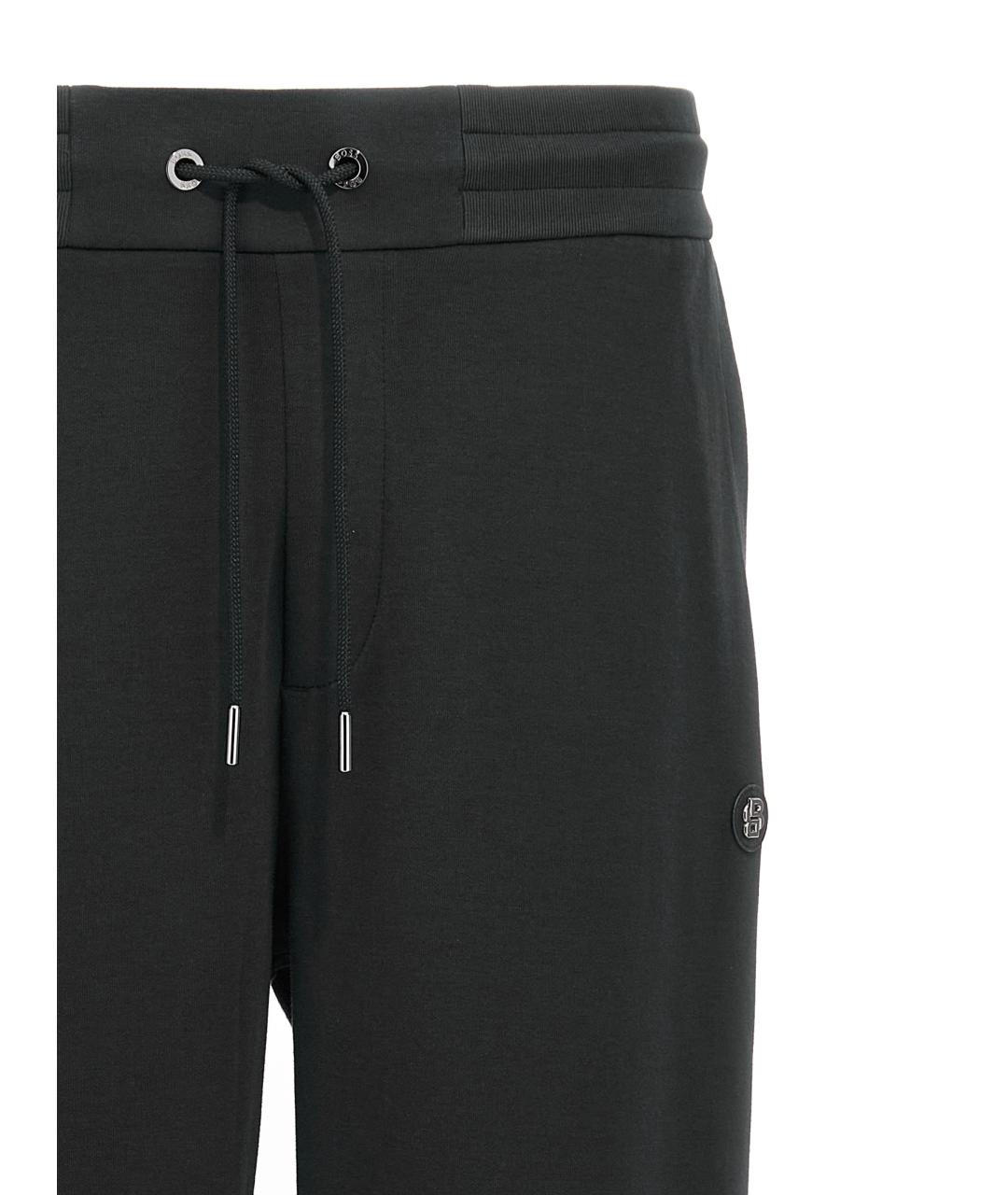 HUGO BOSS Антрацитовые хлопковые повседневные брюки, фото 3
