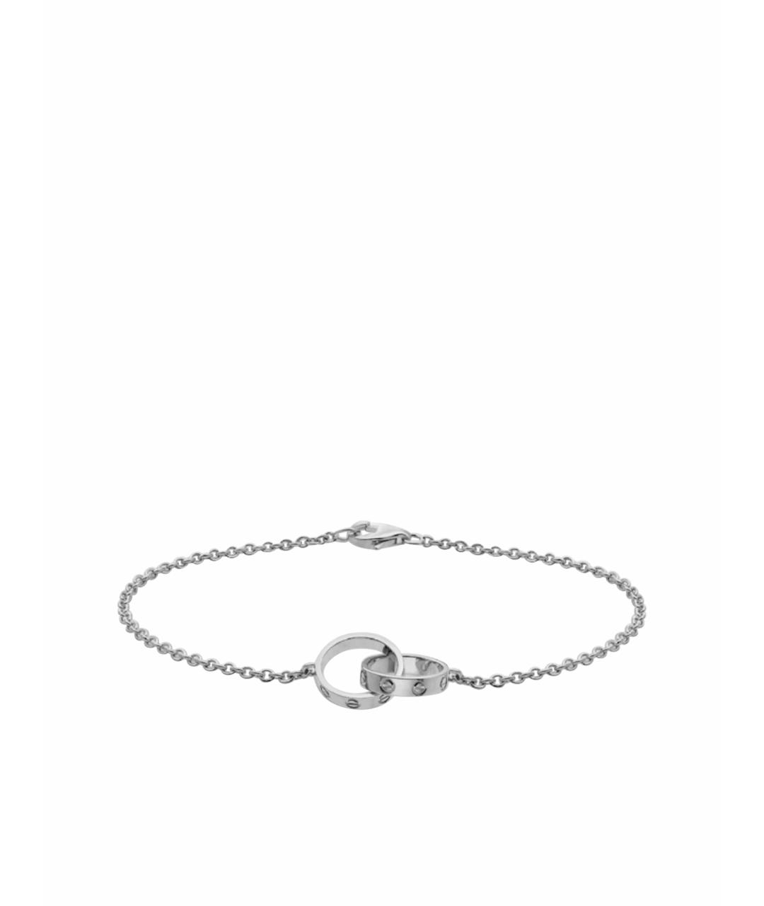 CARTIER Серебрянный браслет из белого золота, фото 1