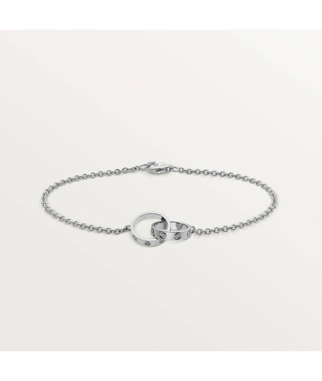 CARTIER Серебрянный браслет из белого золота, фото 4