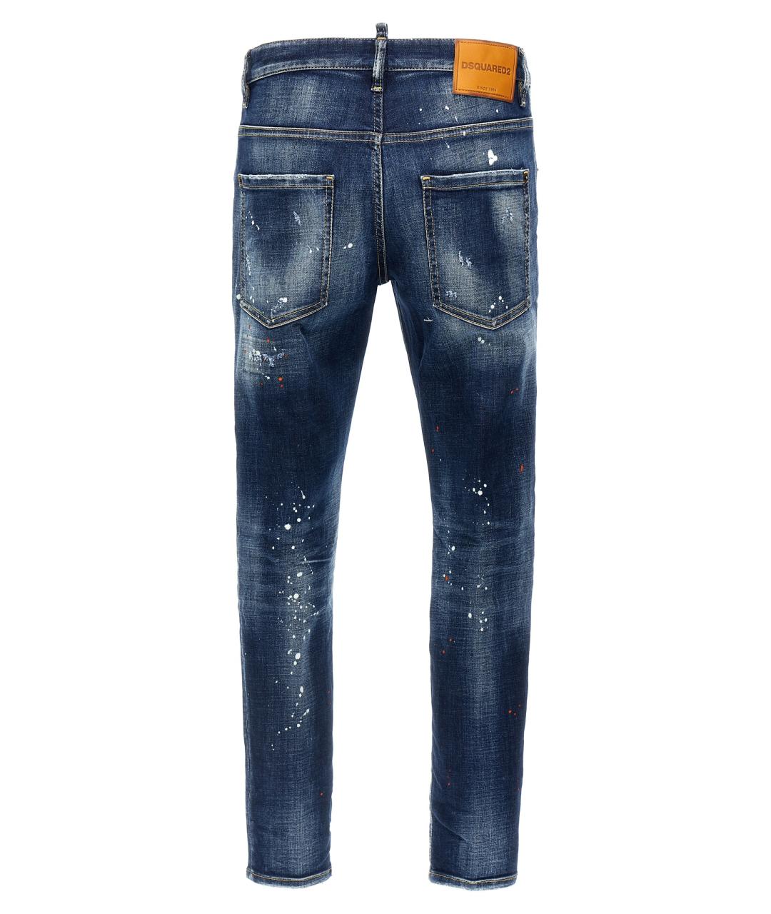 DSQUARED2 Синие хлопковые джинсы скинни, фото 2