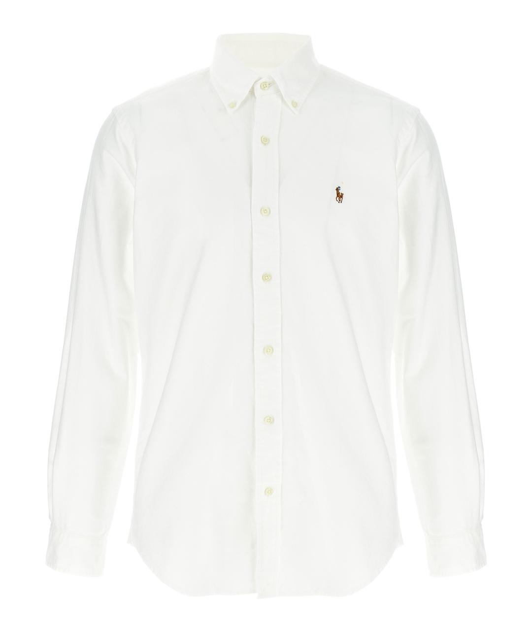 POLO RALPH LAUREN Белая хлопковая кэжуал рубашка, фото 1