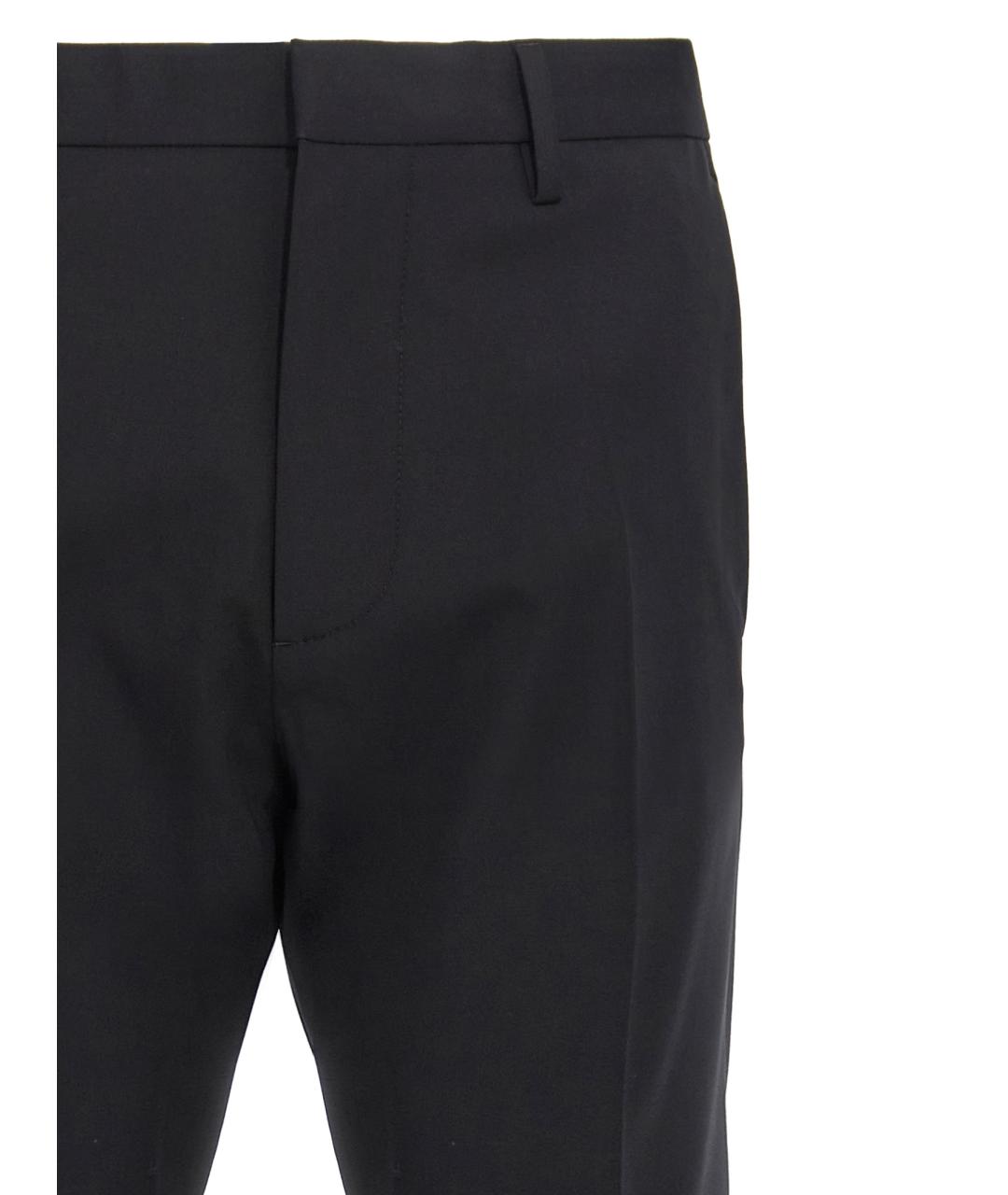 DSQUARED2 Черные шерстяные повседневные брюки, фото 3