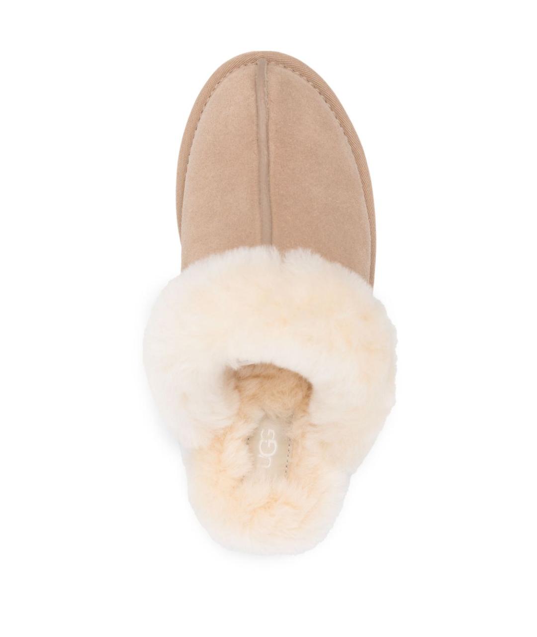 UGG AUSTRALIA Бежевые замшевые сабо, фото 2