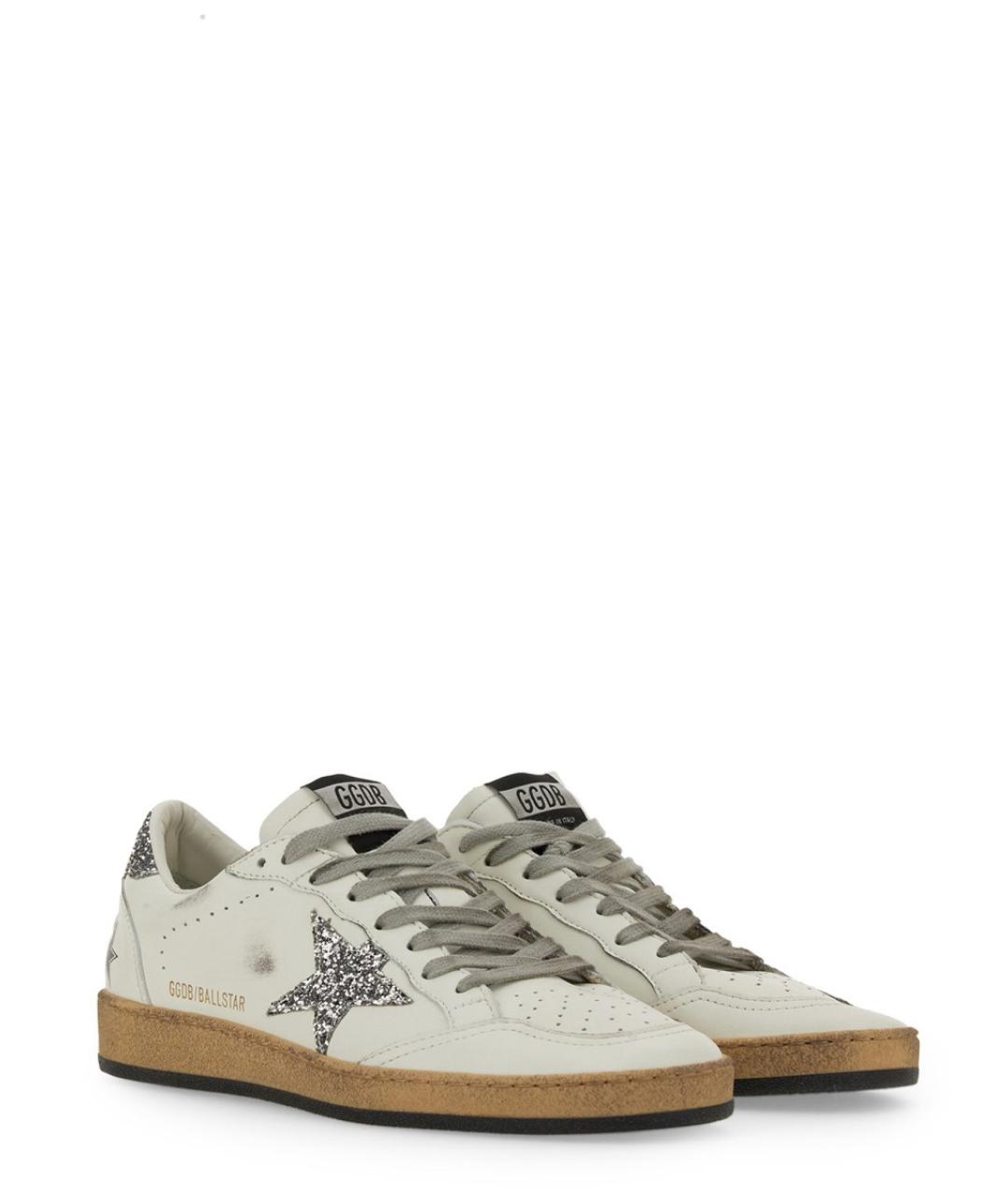 GOLDEN GOOSE DELUXE BRAND Белые кожаные кроссовки, фото 2