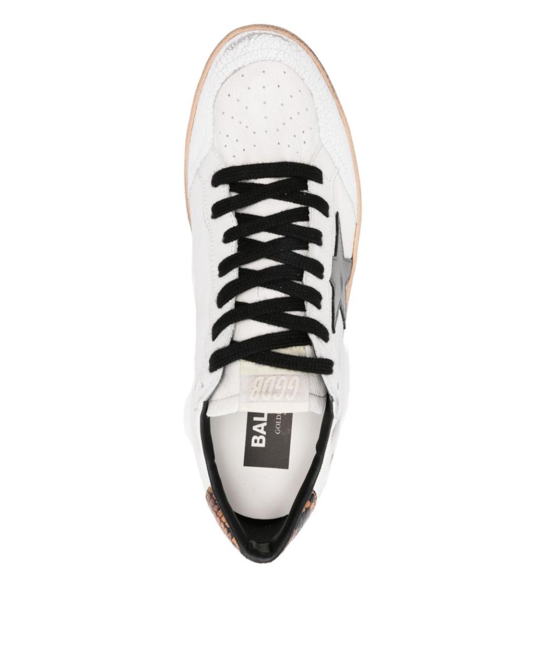 GOLDEN GOOSE DELUXE BRAND Белые кожаные низкие кроссовки / кеды, фото 4