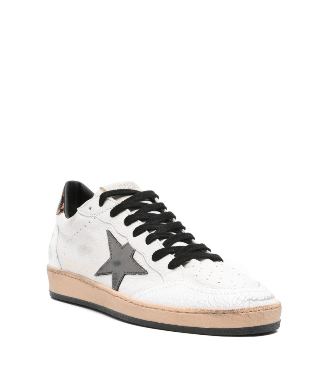 GOLDEN GOOSE DELUXE BRAND Белые кожаные низкие кроссовки / кеды, фото 2