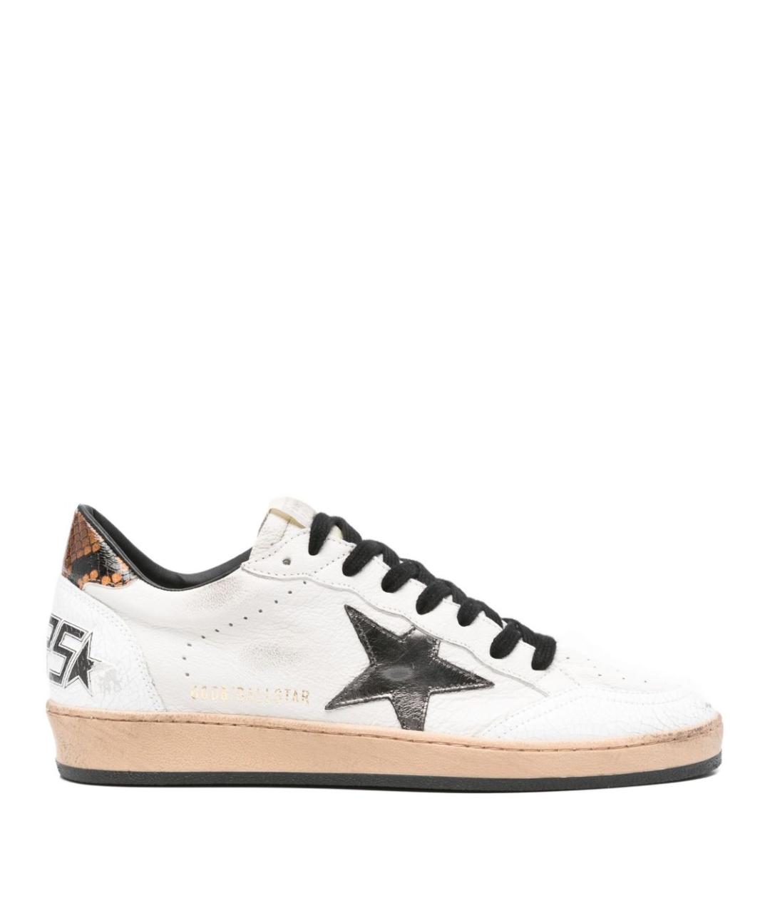 GOLDEN GOOSE DELUXE BRAND Белые кожаные низкие кроссовки / кеды, фото 1