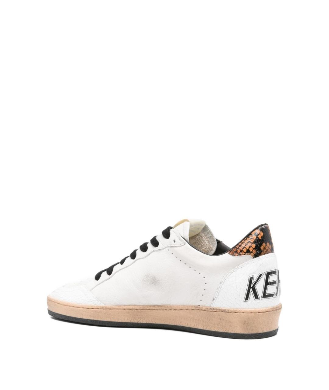 GOLDEN GOOSE DELUXE BRAND Белые кожаные низкие кроссовки / кеды, фото 3