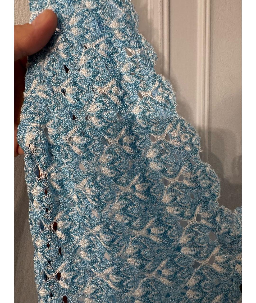MISSONI Голубое вискозное платье, фото 4
