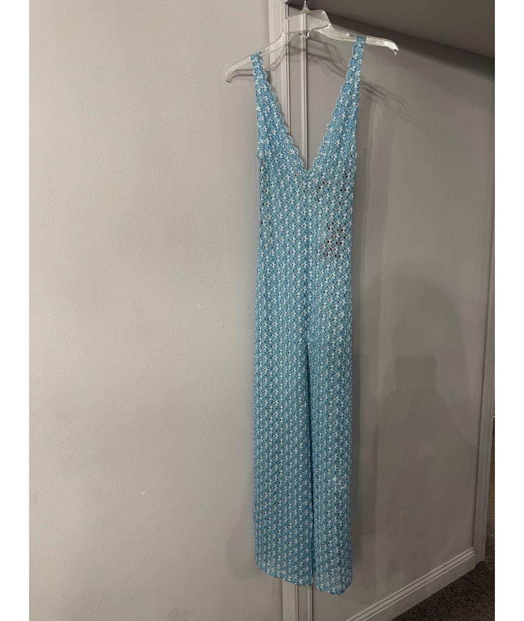 MISSONI Голубое вискозное платье, фото 3