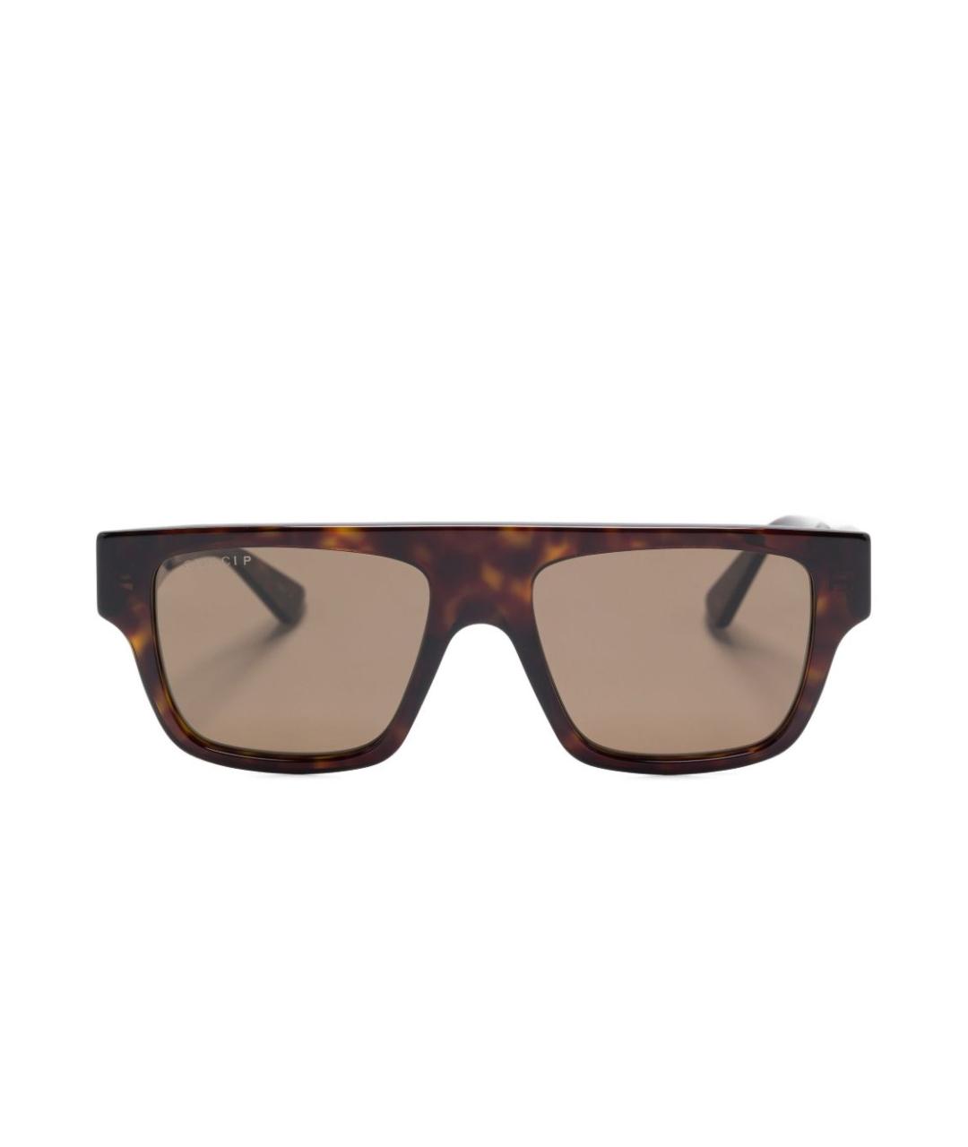 GUCCI Коричневые солнцезащитные очки, фото 1