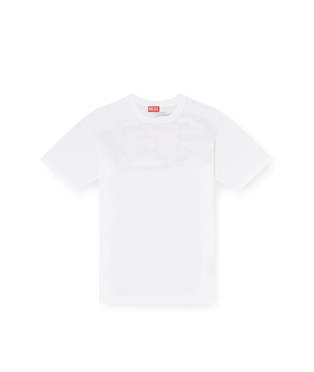 DIESEL Белая хлопковая футболка, фото 1