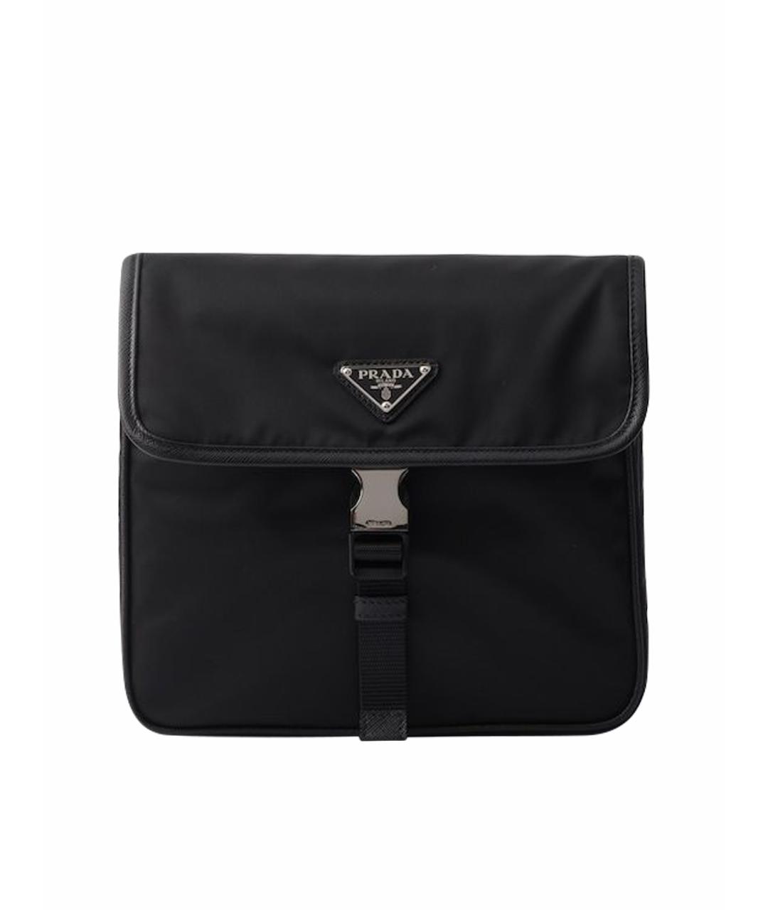 PRADA Черная синтетическая сумка на плечо, фото 1